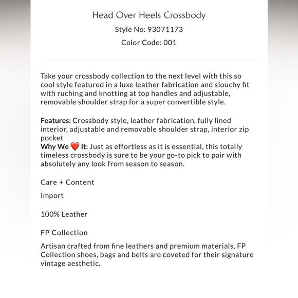 Free People Head Over Heels Leather Crossbody Bag in Red - Picture 3 of 6